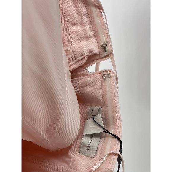 ML MONIQUE LHUILLIER Women's Pink Milana Strapless Rhinestone Midi Dress SZ 4 - Picture 6 of 12